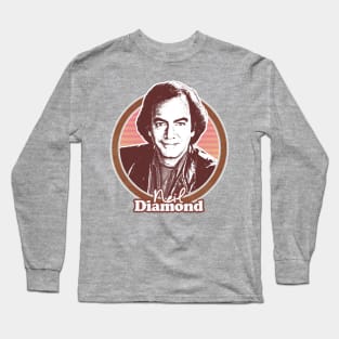 Neil Diamond // Retro 70s Fan Design Long Sleeve T-Shirt